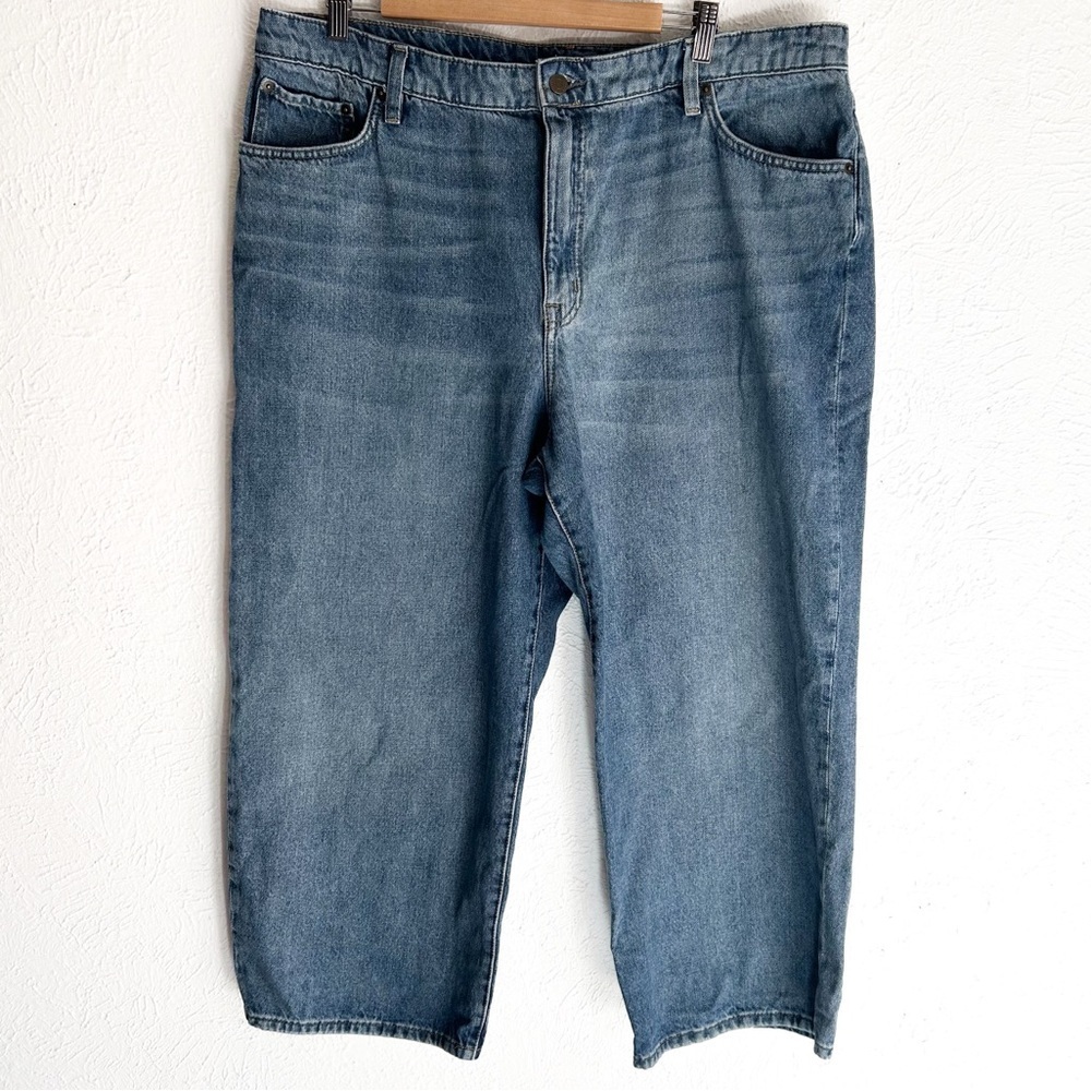 Ralph Lauren Lauren Barrel Leg Taper Jeans Medium Wash Sz 16W